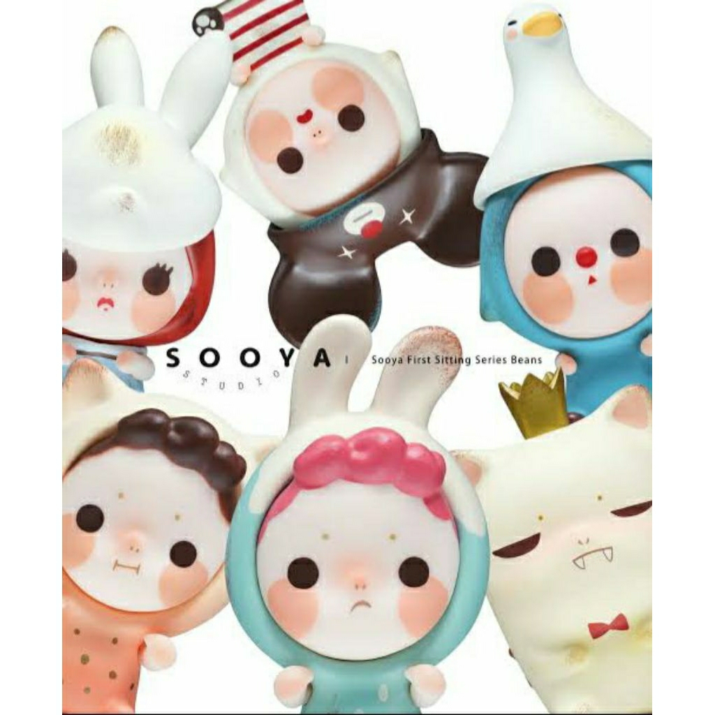 ⚡พร้อมส่ง⚡ แบบตัวแยก, ตัวลับ Secret แกะเช็ค Mini Sooya First Sitting Series Beans มินิ บีน / Sooya Studio