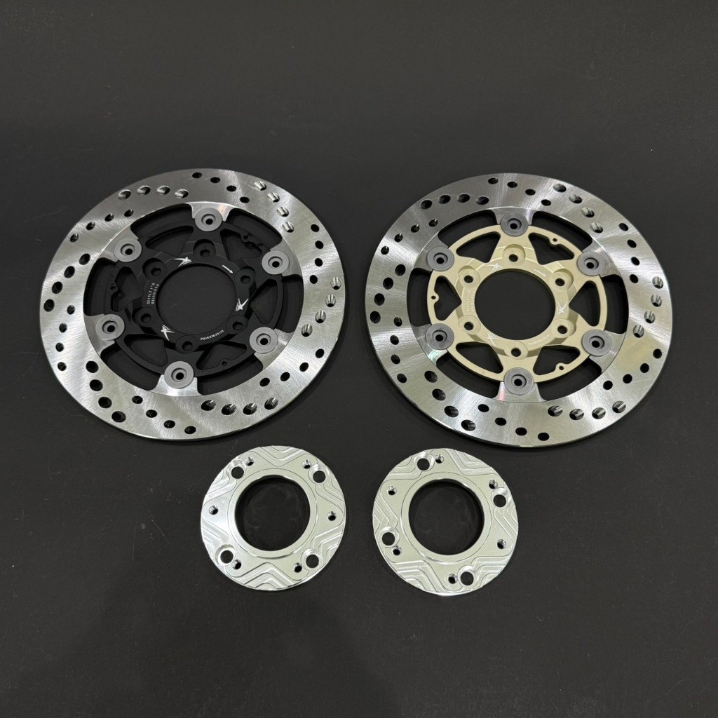 Đĩa TK 6 chấu 220 mil có spacer W125 R S i chống gió lỗ chéo