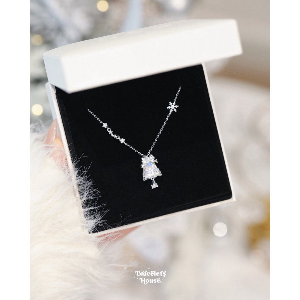Braceletshouse 💜 𝙽𝚎𝚠 ♡. สร้อยคอเงินแท้ Glaciara 🎄🩵 สร้อยคริสต์มาส [E10-1]