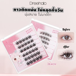 Dreehalo ขนตาปลอมแบบไม่ต้องใช้กาว 3D แบ่งส่วน ต่อเองง่าย เบา…