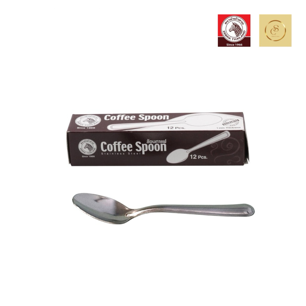 Zebra ช้อนกาแฟ 1.0มม.(12คัน) Coffee spoon