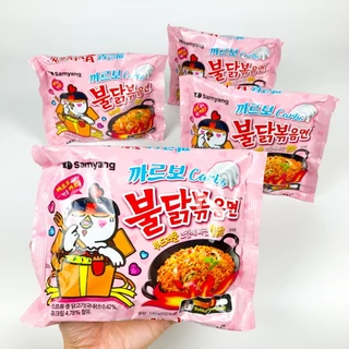 บูลดักคาร์โบนาร่า Samyang 불닭볶음면 까르보 Buldak Carbo Hot Chicken รสคาร์โบนาร่า มาม่าเผ็ดเกาหลี