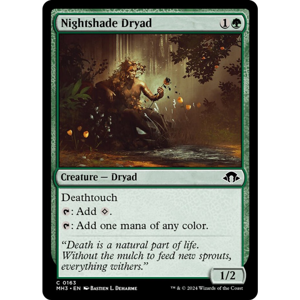 MTG - Magic The Gathering - Modern Horizons 3 - Nightshade Dryad - Near Mint