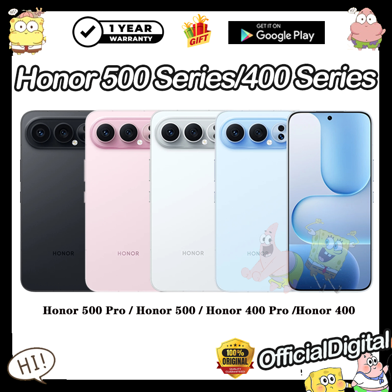 Honor 500 Pro Snapdragon 8 Elite Honor 500 Snapdragon 8s Gen4 Honor 400 Pro Snapdragon 8 Gen3 Honor 
