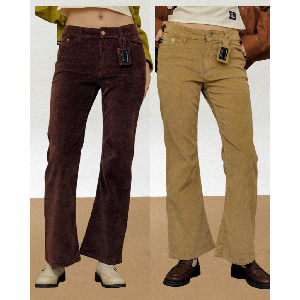 ENDOFMARCH | LORETO CORDUROY JEANS กางเกงยีนส์ลูกฟูก เอวต่ำ ทรง bootcut