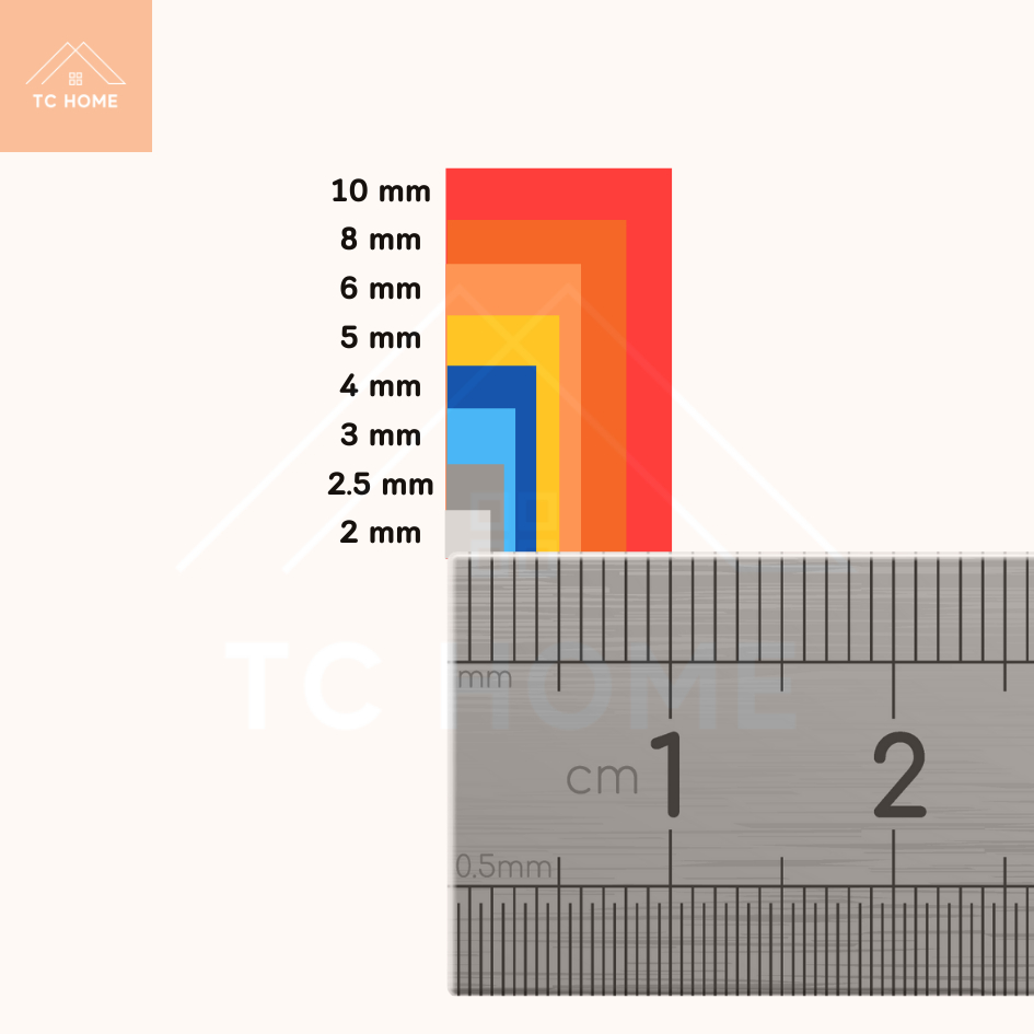 แผ่นอะคริลิค SIZE 30 x 122 cm. หนา 2–10 mm  มีสีใส ขาว ขาวขุ่น ดำ แดง น้ำเงิน เขียว ดำใส - L30122 - รูปที่ 3