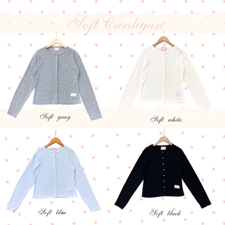 SOFT CARDIGEN เสื้อแขนยาว ผ้าฉลุหัวใจ
