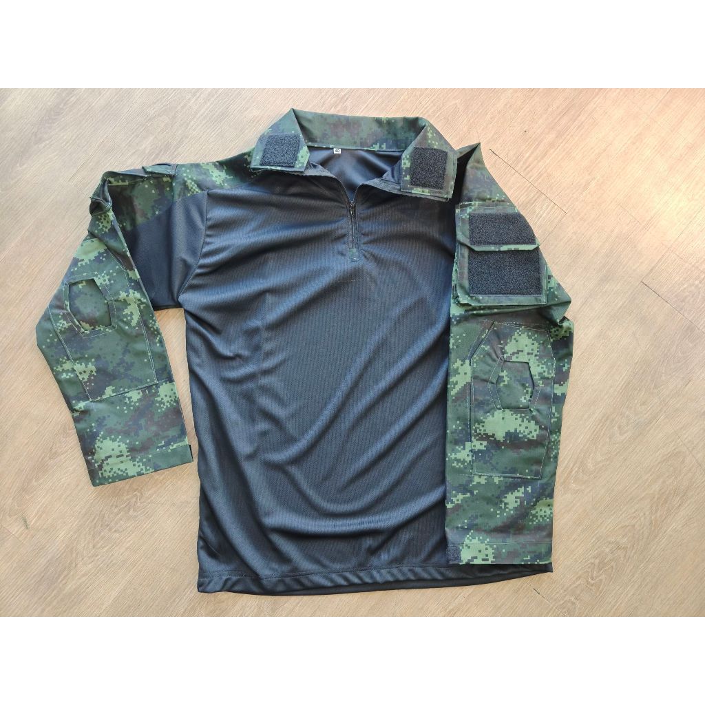 เสื้อคอมแบทเชิ้ต ลายพราง ทบ. Combat Shirt ลายพรางดิจิตอล