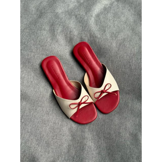 รุ่น BOWZII รองเท้าแผ่นคาดติดโบว์ พร้อมส่ง februlady