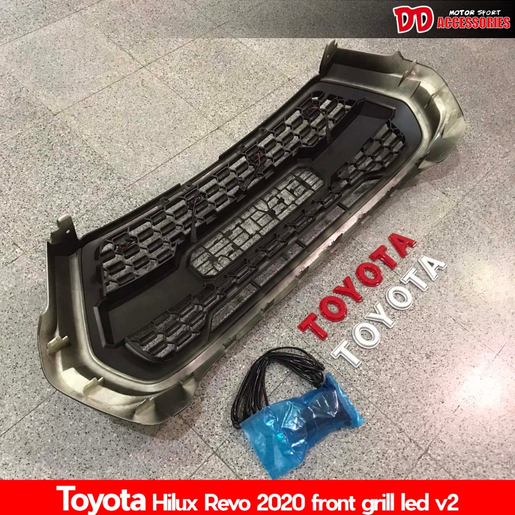 **ราคาพิเศษ** กระจังหน้า Revo 2020 2021 ลายThunda V2 สีดำด้าน ของใหม่ สินค้ามีตำหนิ (รอยนิดหน่อย) - รูปที่ 2