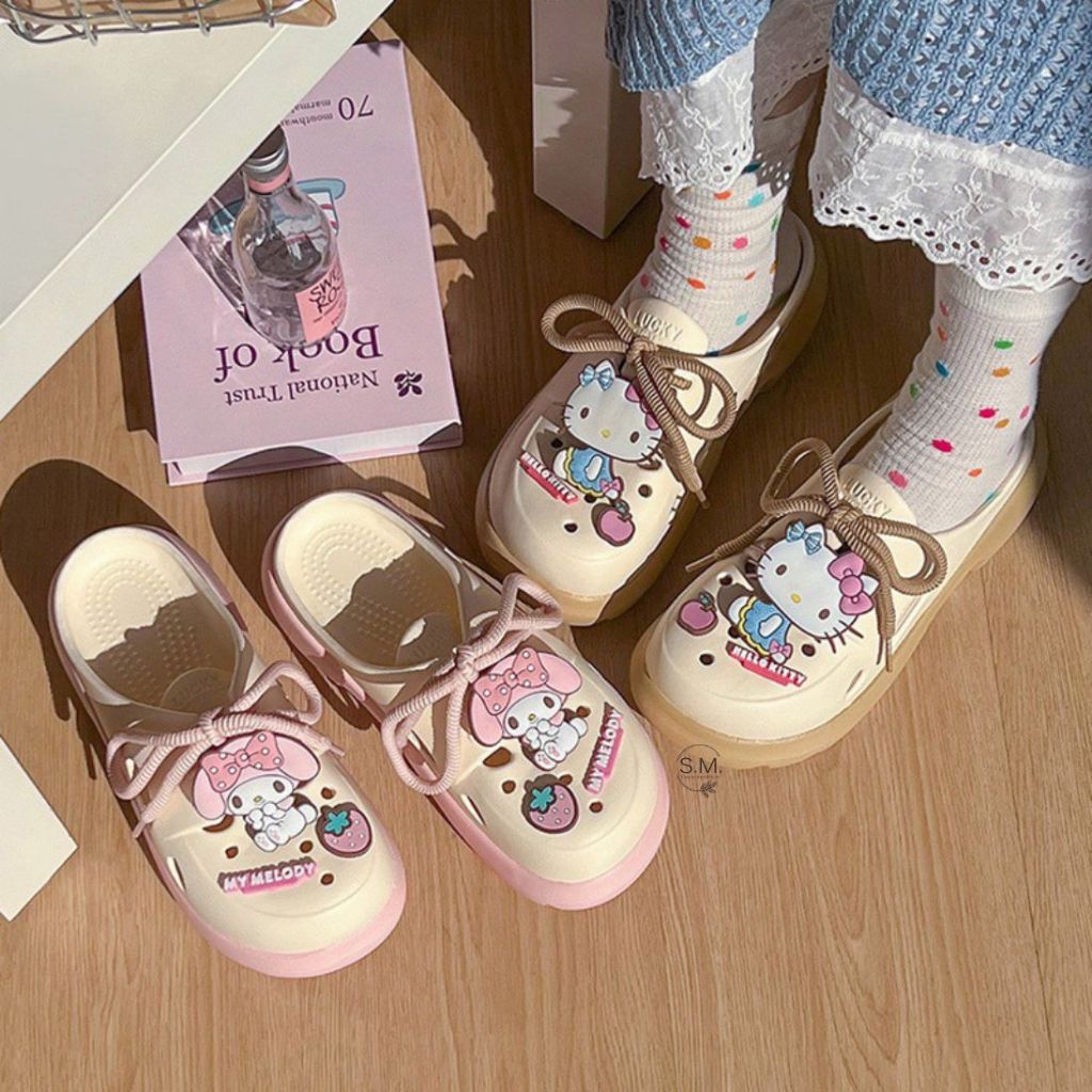 ใหม่พร้อมส่ง!! รองเท้าหัวโต ผูกเชือกแต่งตัวการ์ตูน แบบสวม