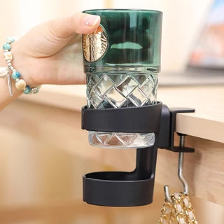 ที่วางแก้วโต๊ะ CLAMP ปรับ Anti-Sill ที่วางแก้วกาแฟหมุนได้ 360 องศาขอบโต๊ะ CLAMP ที่วางแก้ว Anti-Fall โต๊ะ