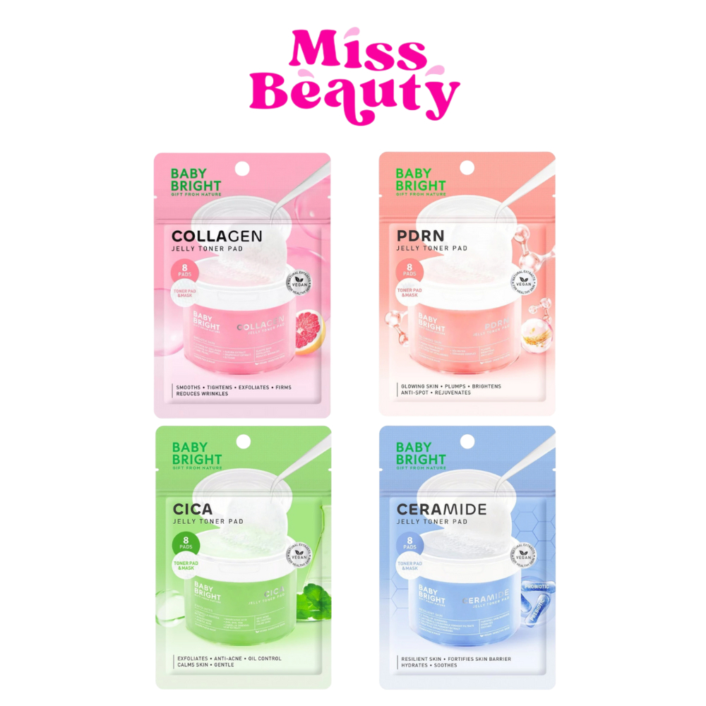 (ซอง) Baby Bright Jelly Toner Pad เบบี้ไบรท์ เจลลี่ โทนเนอร์ แพด 33 กรัม