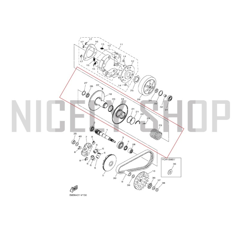 90793AT829 จาระบี ล้อพูเลย์หลัง E YAMALUBE GREASE E 1 หลอด 10 g  แท้ศูนย์ 100% YAMAHA 90793-AT829-C0 ราคา ถูกที่สุด ดีลบีเคเค แกลเลอรีภาพที่ 4