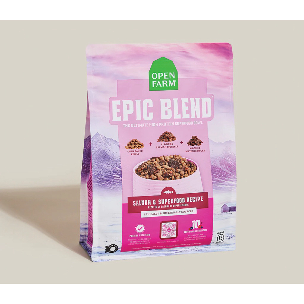 อาหารสุนัข Open Farm Epic Blend สูตร Salmon & Superfood ขนาด 1.59 Kg