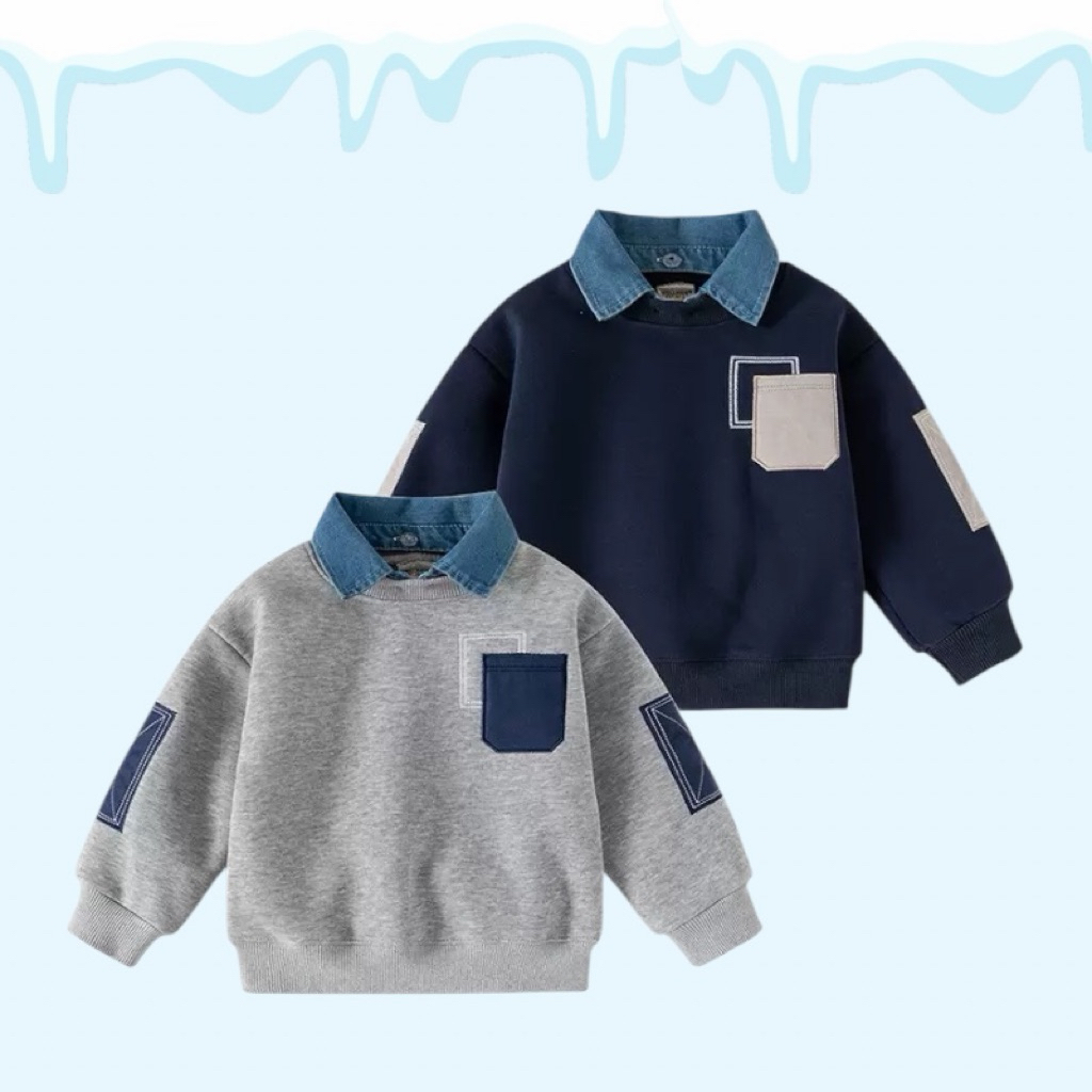 AB259 เสื้อสเวตเตอร์ เสื้อแขนยาว กันหนาว เสื้อผ้าแฟชั่นสำหรับเด็ก คอลเลคชั่นเข้าใหม่สินค้าพร้อมส่ง