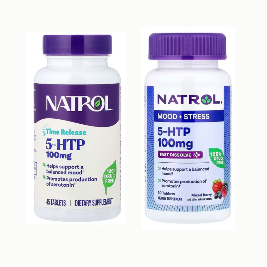 Natrol, 5-HTP, Time Release, 30, 45 Tablets แบบเม็ดอม เม็ดกลืน