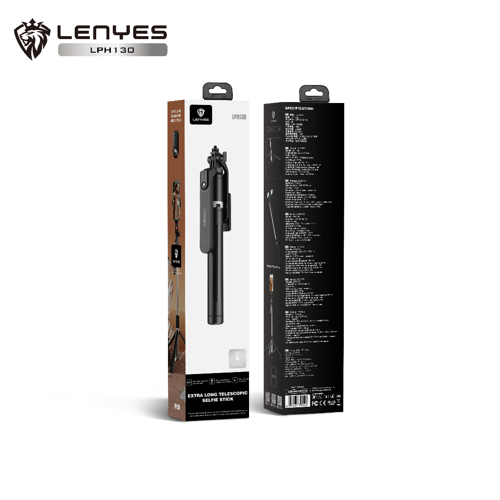 [NEW] Lenyes LPH130 ไม้เซลฟี่อเนกประสงค์ หมุน 360 องศา แบบเสริมความแข็งแรง มัลติฟังก์ชั่น