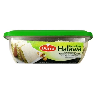 Durra Halawa Pistachios 200g (ฮาลวา) ขนมหวานงาบด ผสมถั่วพิสตาชิโอ Halva ขนมอาหรับ หวานมัน ทาขนมปัง ขนมงาบด ขนมกินเล่น