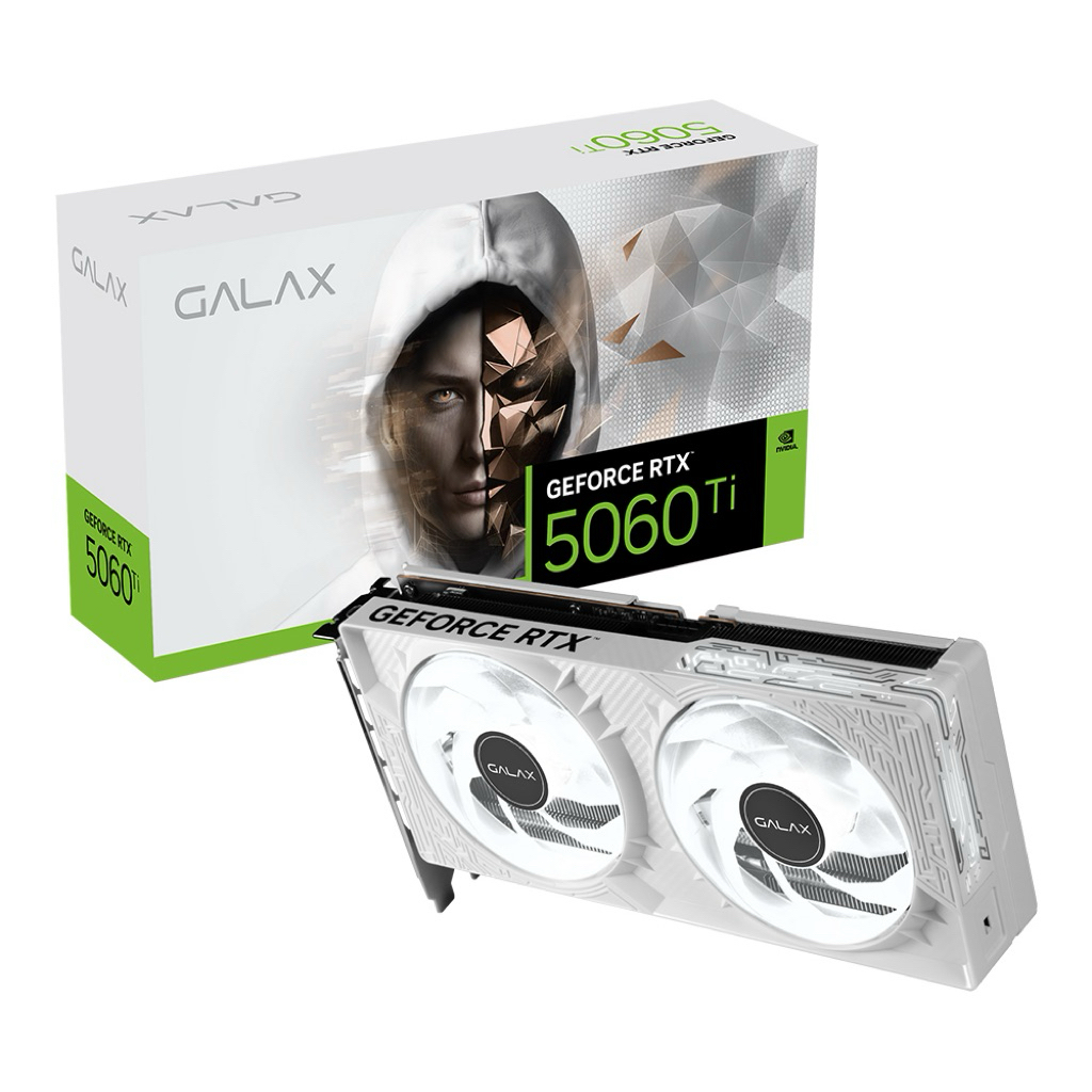 VGA GALAX RTX5060Ti 1-CLICK OC WHITE 8GB (การ์ดจอมือสอง)