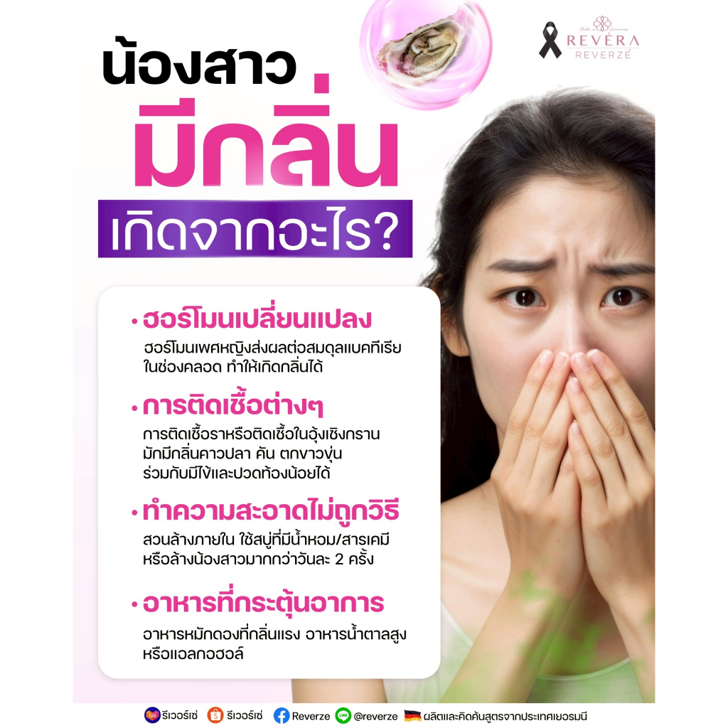 รีเวอร์เซ่ By รีเวร่า โพรไบโอติก พลัส เอลเดอร์เบอร์รี่ เกรดการแพทย์ ภูมิแพ้ ตกขาว 1กล่อง