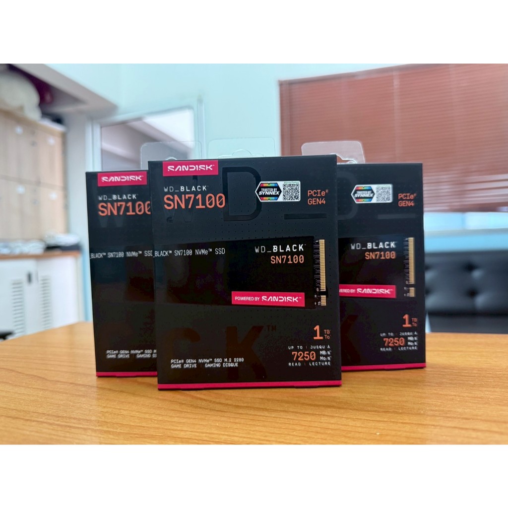 SSD M.2 WD BLACK SN7100 (PCIe 4.0) 1 TB ของใหม่ ไม่แกะซิล ประกัน 5 ปี SYNNEX