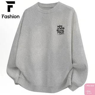เสื้อกันหนาวคู่รัก Unisex ไซส์ใหญ่ ทรงโอเวอร์ไซส์เท่ๆ นําเข้าผ้าดี ใส่สบายมาก ราคาถูก