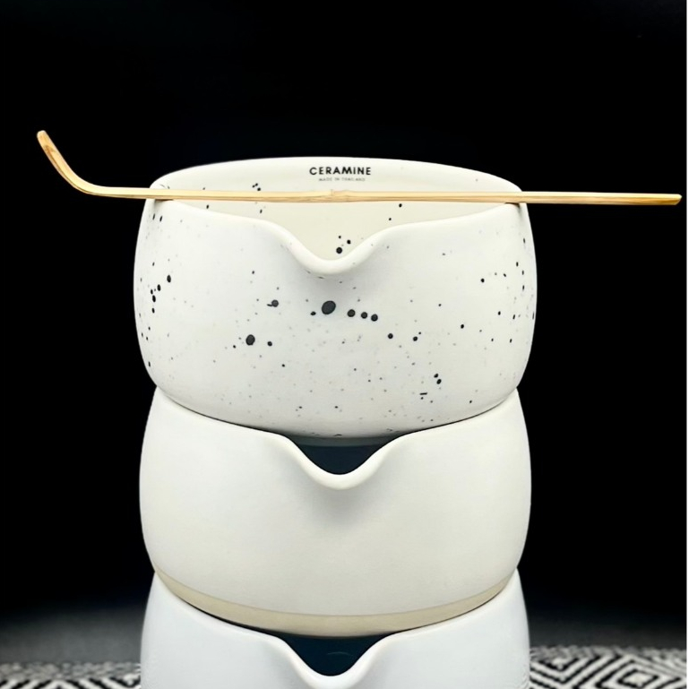 [Ceramine.cei] Matcha Chawan ถ้วยเซรามิคสำหรับชงชาเขียวมัทฉะ เกรดพรีเมี่ยม Made in Thailand