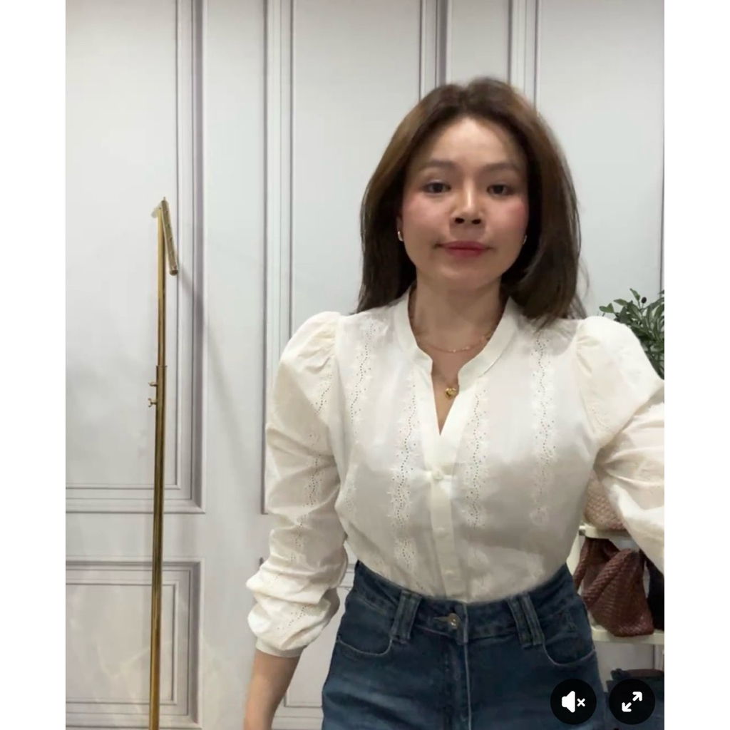 ✅👚เสื้อคอวี ป้าย Kwang 🦌