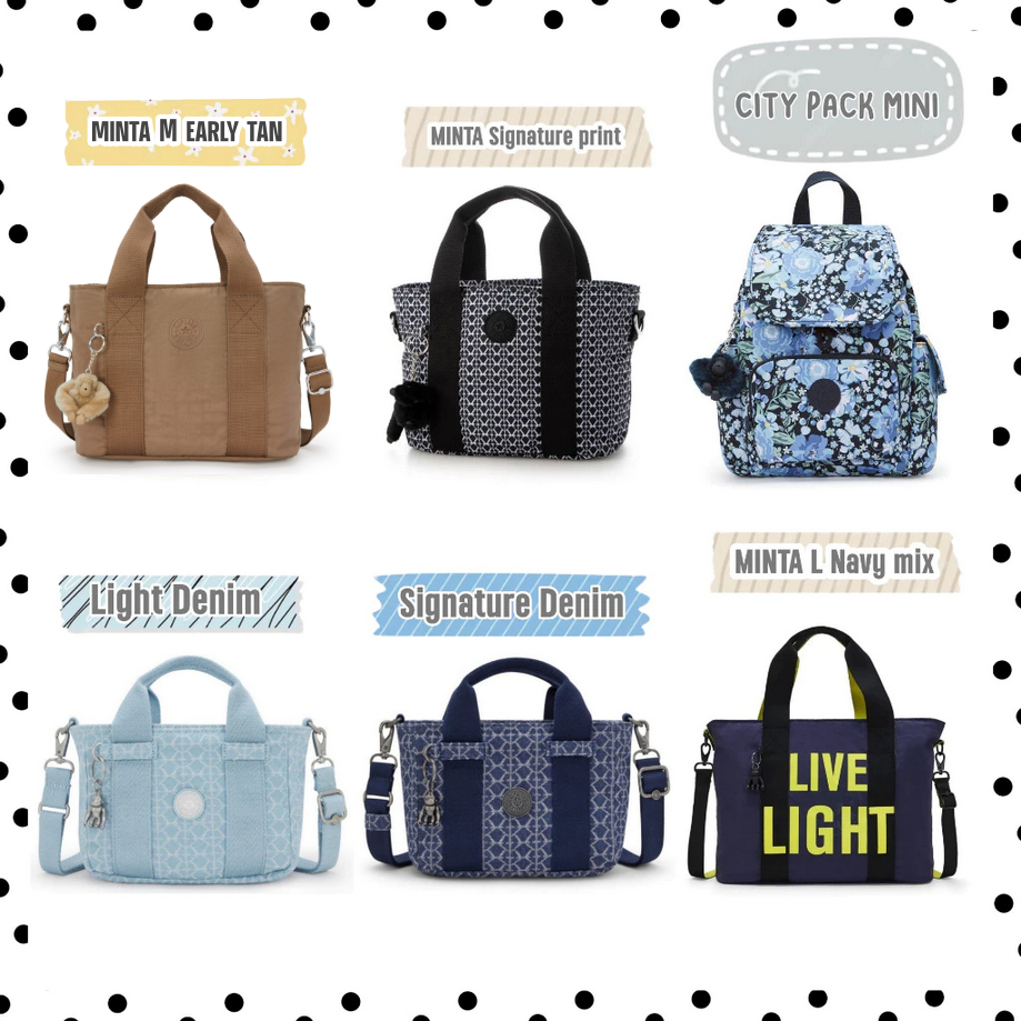 (สอบถามค่ะ) กระเป๋า Kipling Minta small crossbody / Minta M / Minta L / Ritta mini / Ritta s / city 