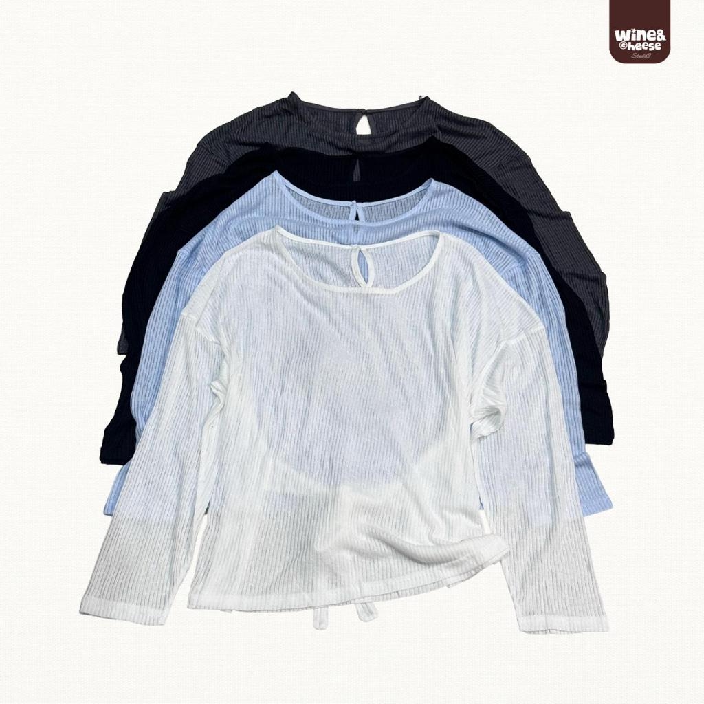 WC Didi Knit Top Didi Knit เสื้อ Knit แขนยาว WC0008