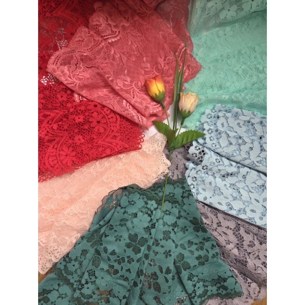 ลูกไม้ระบาย ผ้าลูกไม้ ชายเสื้อ ผ้าระบาย ลูกไม้ตกแต่งเสื้อผ้า ผ้าฉลุ ผ้าคอตตอนระบาย