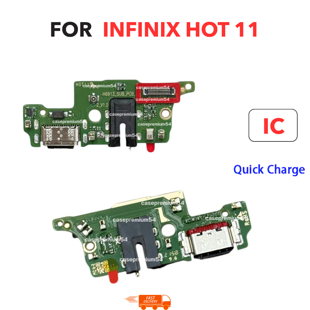บอร์ดชาร์จ Infinix Hot11 แพรชาร์จ ตูดชาร์จ ก้นชาร์จ พอร์ตชาร์จ Hot 11 ของแท้ตรงรุ่น อะไหล่มือถือ พร้อมส่ง
