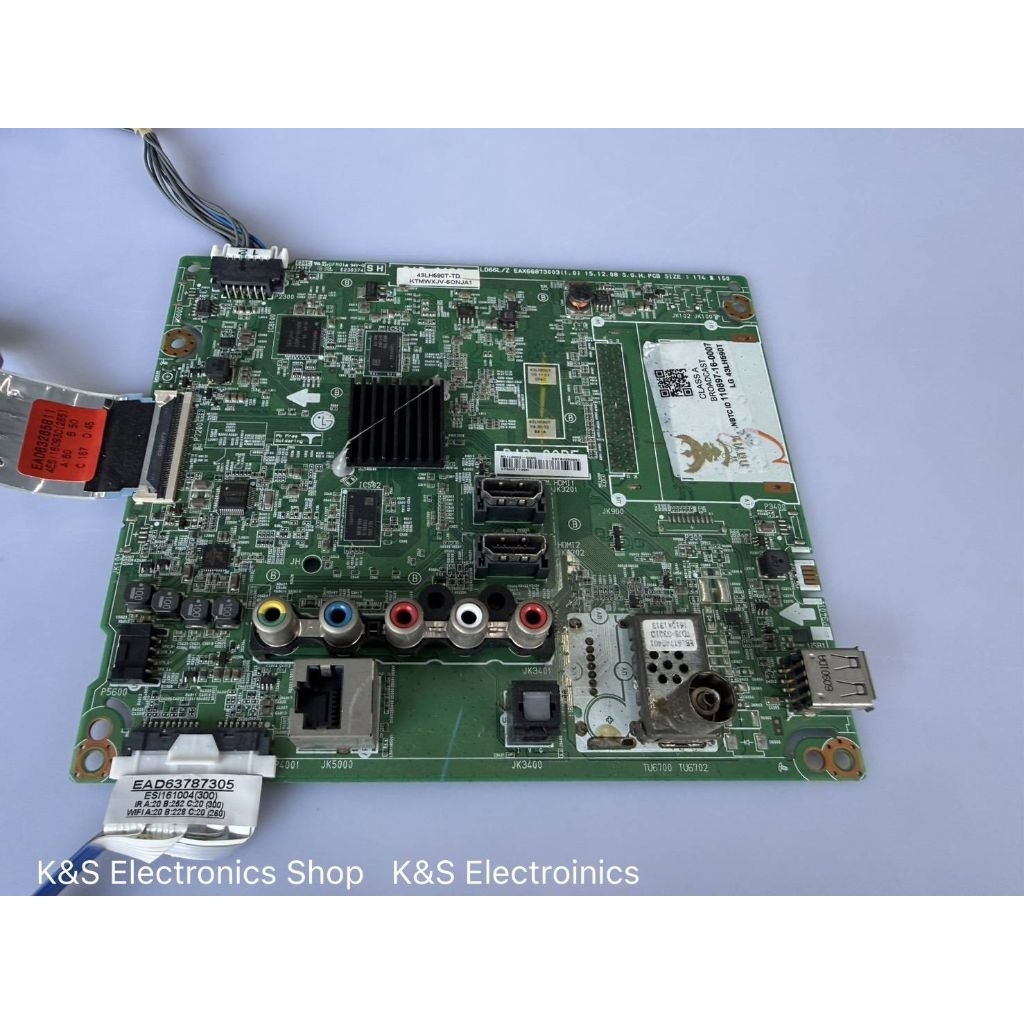 Mainboard LG 43LH590T , 49LH590T พาร์ท EAX66873003 (เมนบอร์ด แอลจี) อะไหล่แท้/ของถอดมือสอง รับประกัน
