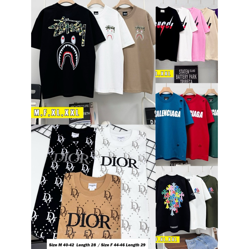 •เสื้อยืดรวมแบรนด์ อก40-46