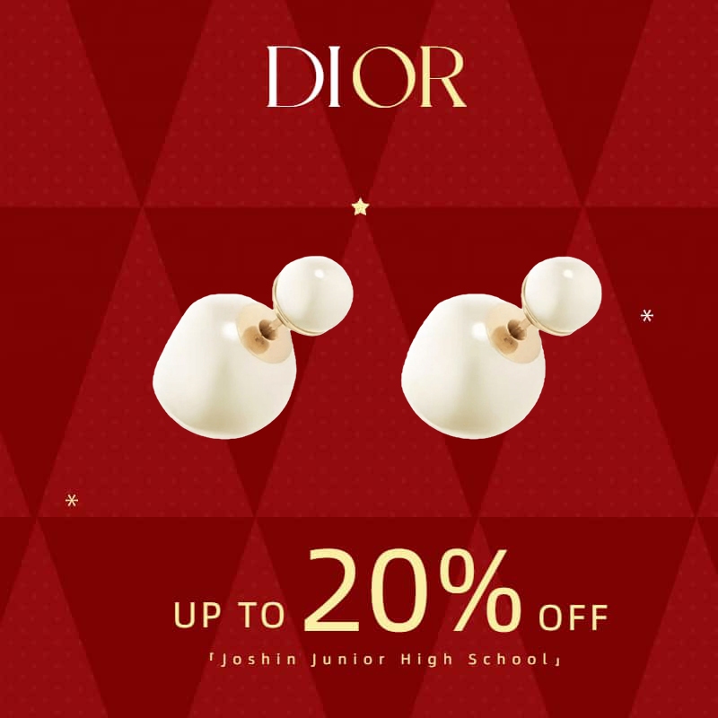 DIOR【ของแท้ 100 %】Tribales Pearls ต่างหู