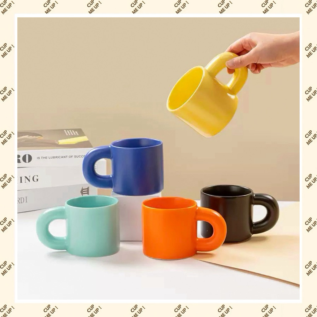 พร้อมส่ง Cup Me Up แก้วเซรามิค Dough Series แก้วน้ำและแก้วกาแฟ แก้วมัค ความจุ 330 ml ใช้ได้ทุกโอกาส