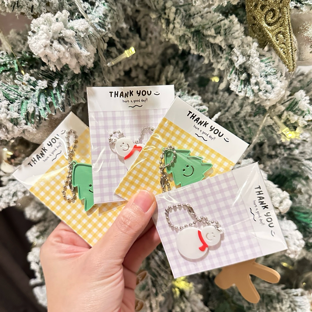 พร้อมส่ง🇹🇭 พวงกุญแจคริสมาส 3Dprint🌲