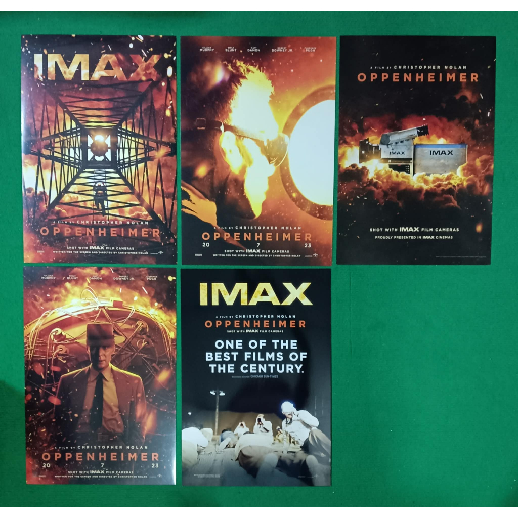ออพเพนไฮเมอร์  OPPENHEIMER มินิโปสเตอร์ Poster IMAX ขนาด13x19นิ้ว จากโรงหนังเมเจอร์ ของแท้ หายาก น่าสะสม