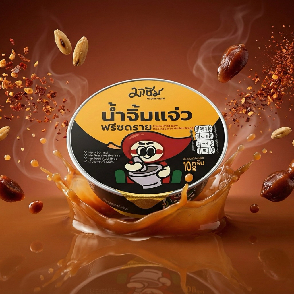 น้ำจิ้มฟรีซดาย รสชาติแจ่ว ตรามาชิม