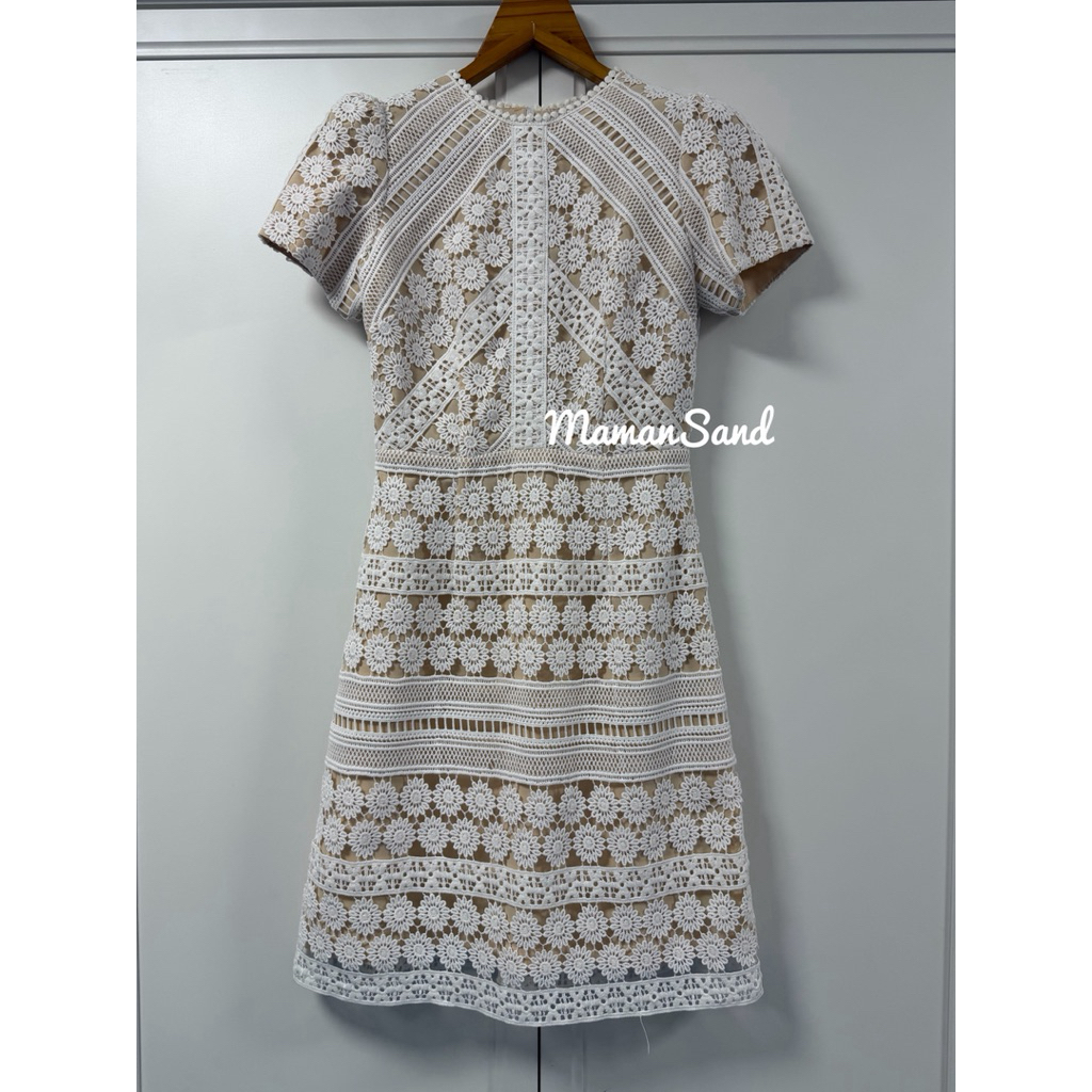 📣ส่งต่อชุดเดรสสีขาว Omeshop มือสองสภาพใหม่ ไซส์XS