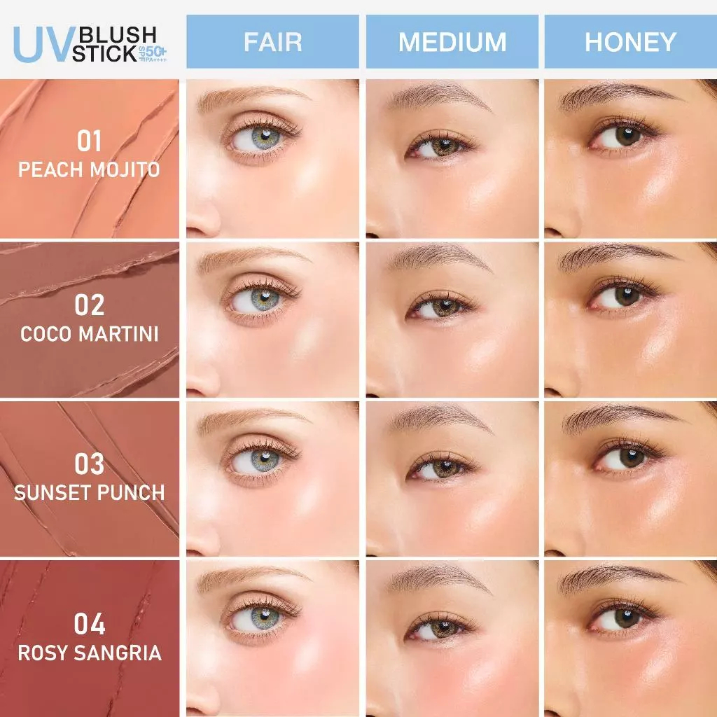 MizuMi UV Blush Stick SPF50+ PA++++ บลัชกันแดด แก้มกระจก (ขนาด 4กรัม) รูปที่ 3