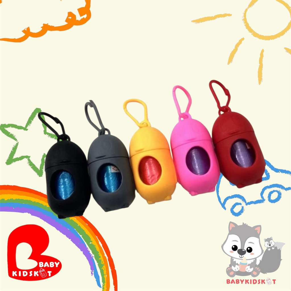 ถุงทิ้งผ้าอ้อม พกพา แคปซูน + ถุงขยะ มีไส้ให้ในชุด