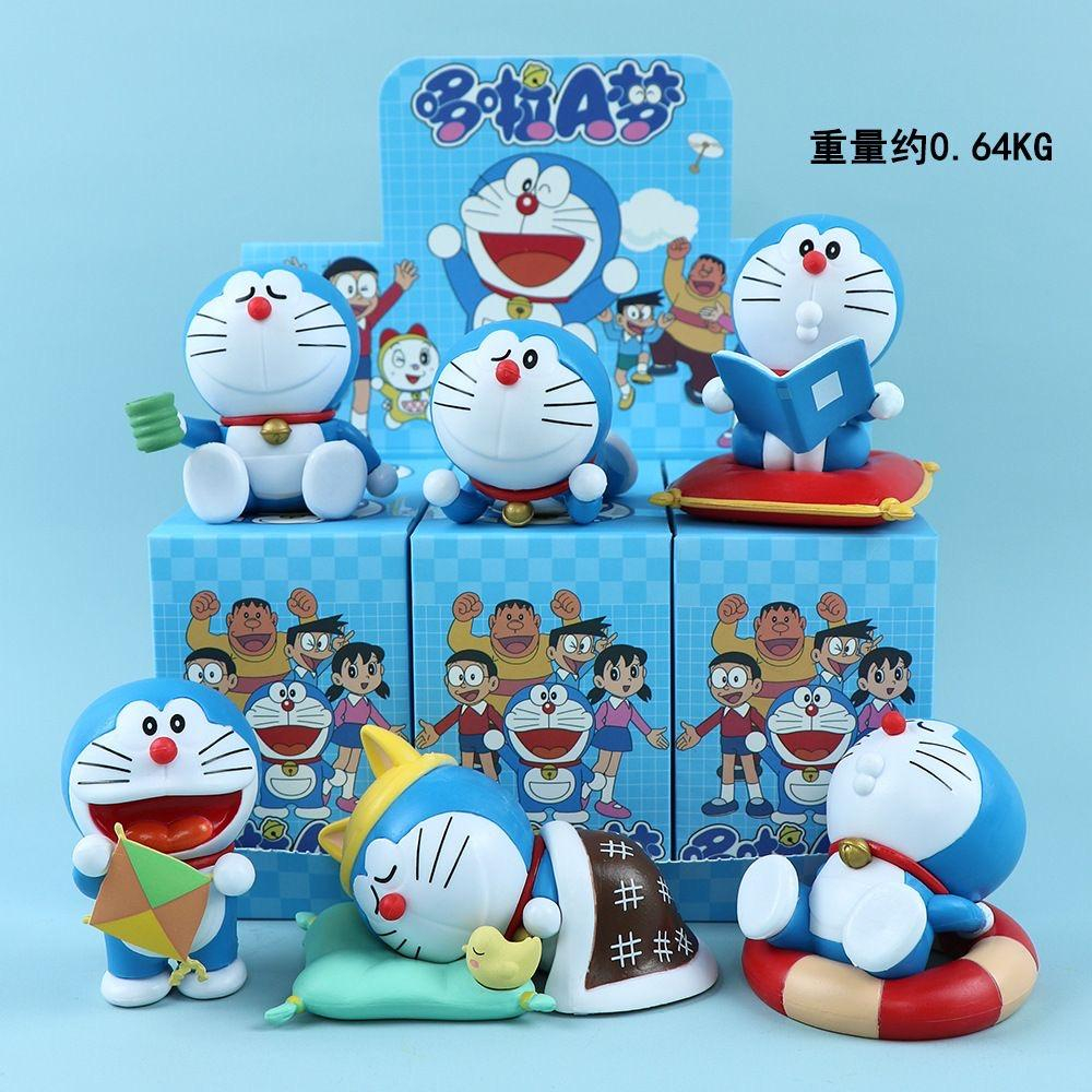 Doraemon ของเล่น  ฟิกเกอร์คัดสรร ของเล่นสําหรับของขวัญเด็กคอลเลกชันเครื่องประดับ จัดส่งจากไทย