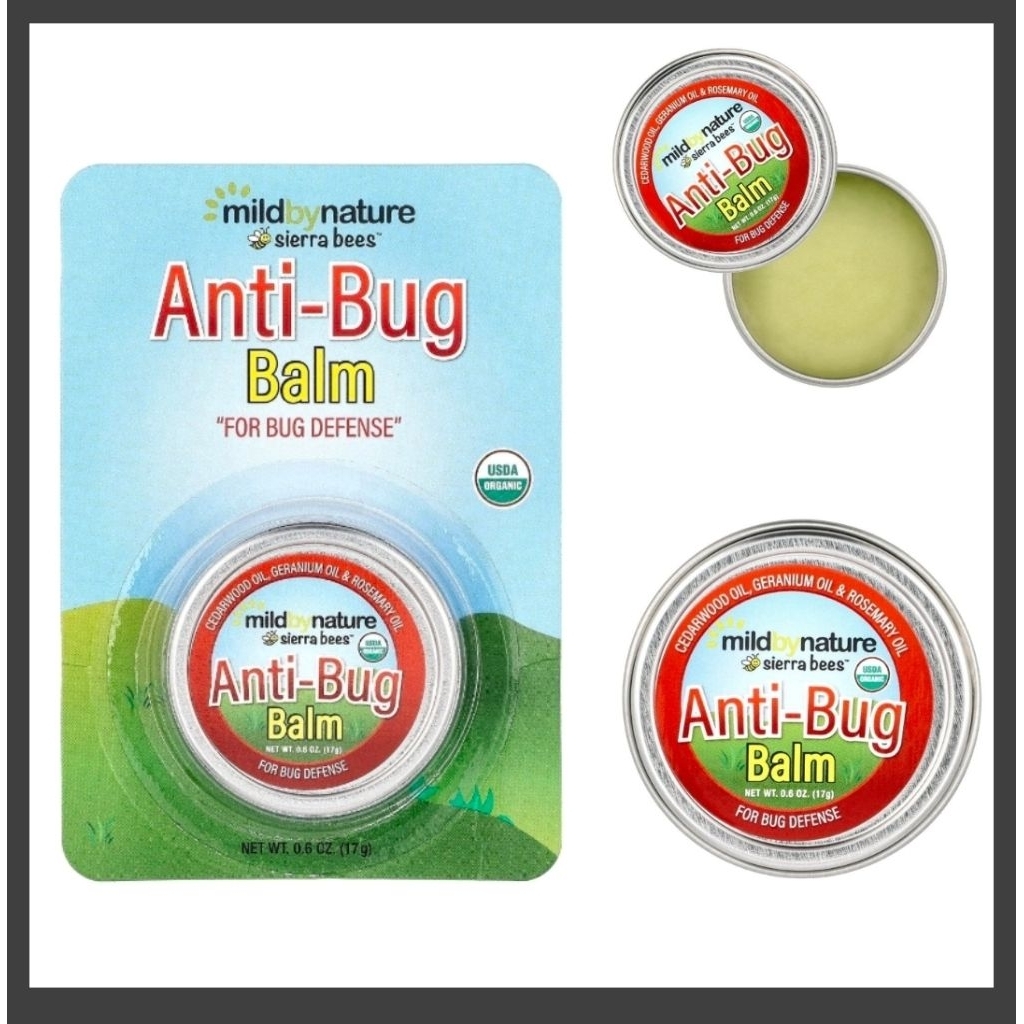 พร้อมส่ง Sierra Bees ,Mild By Nature  บาล์มป้องกันแมลง Anti Bug Balm USA