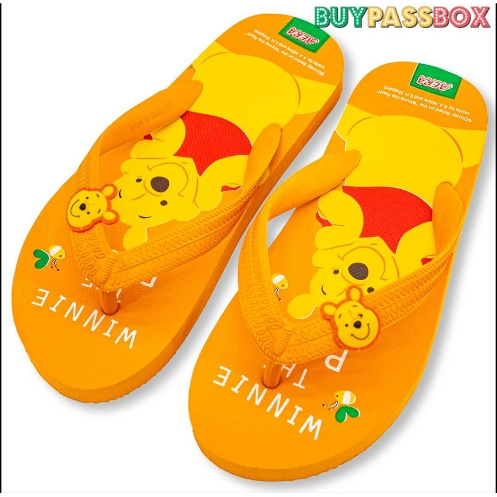 รองเท้าแตะฟองน้ำหูหนีบ ลายหมีพูห์ ลิขสิทธิ์แท้ แบรนด์ AERA(เอร่า)PH3692 - รูปที่ 3
