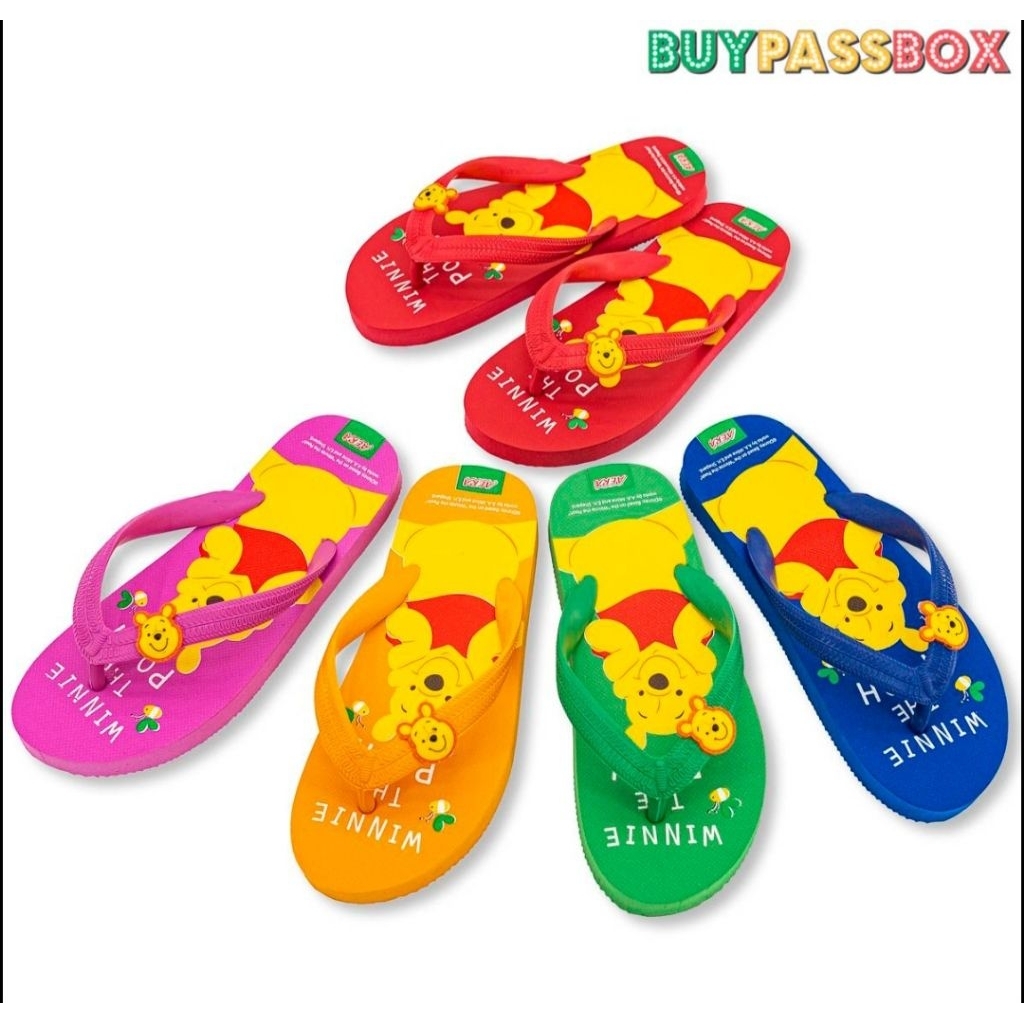 รองเท้าแตะฟองน้ำหูหนีบ ลายหมีพูห์ ลิขสิทธิ์แท้ แบรนด์ AERA(เอร่า)PH3692