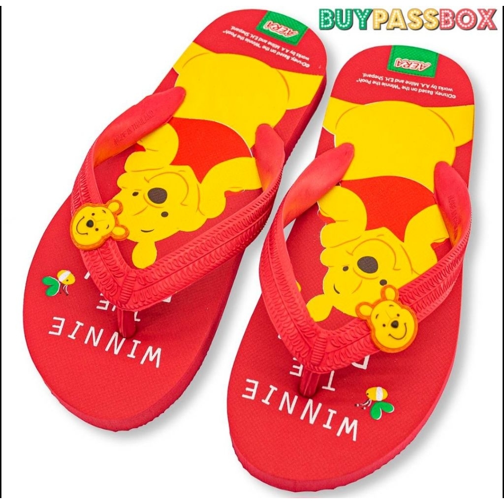 รองเท้าแตะฟองน้ำหูหนีบ ลายหมีพูห์ ลิขสิทธิ์แท้ แบรนด์ AERA(เอร่า)PH3692 - รูปที่ 4