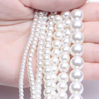 ไข่มุกอะคริลิคประดิษฐ์ ลูกปัดมุกกลม ขนาด 3mm-20mm สำหรับประดับตกแต่ง diy