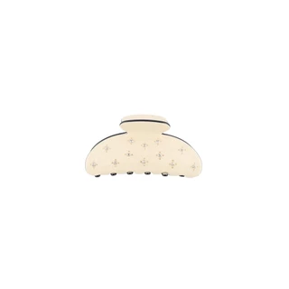 Meoli Hair Accessories - Claw Clip XL 60262 กิ๊บหนีบผม กิ๊บติดผม ถนอมเส้นผม กิ๊บขนาดใหญ่ สีดำ สีน้ำตาล สีครีม ลายจุดเพชร